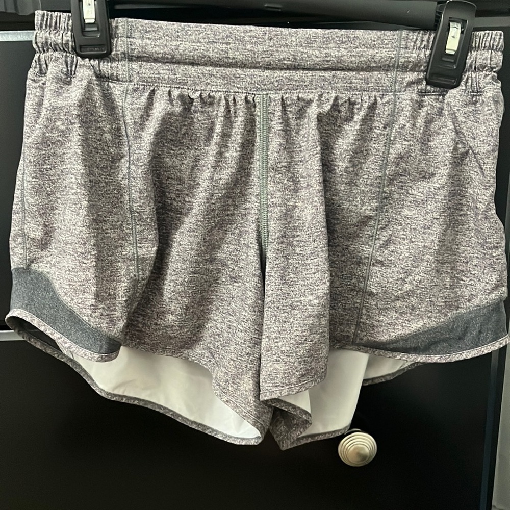 Heather grey lulu lemon athletic shorts size 6